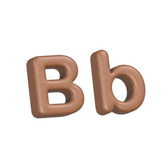 3D alphabet Letters A to Z with a Soft Couch, foam surface on a White Isolated background.