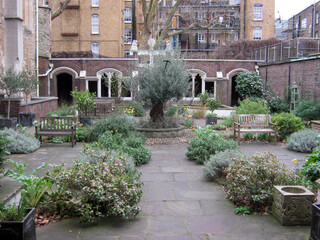 a traditional mini-park in London Court