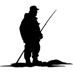Man with fishing rod