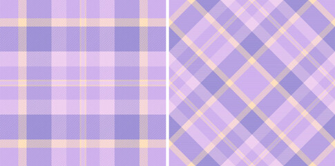 Fabric textile pattern of tartan texture seamless with a plaid check background vector.