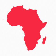 Abstract Africa Simple Map Background