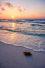 Sunset, sunrise over beach
