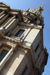 Obraz premium Detail of the dome in Les Invalides - Paris - France