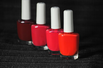 nail polish of diferent colors 