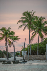 Sunset, sunrise over beach
