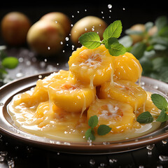 highlights very fresh lemons, generative ai