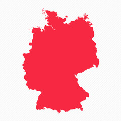 Abstract Germany Simple Map Background
