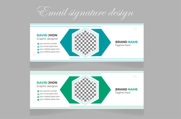 Professional email signature design. 