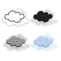 Obraz premium Abstract Modern Foggy Weather Silhouette Illustration