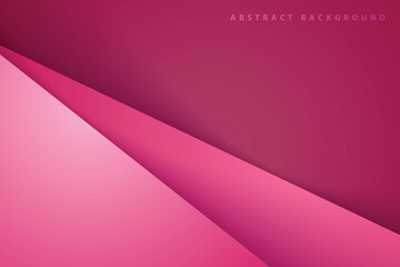 realistic pink paper cut abstract background