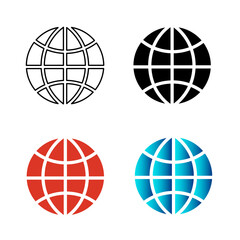 Abstract Modern Web URL Silhouette Illustration