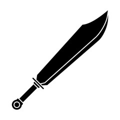 Obraz premium Sword icon vector on trendy style for design and print
