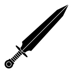 Sword icon vector on trendy style for design and print