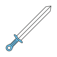 Sword icon vector on trendy style for design and print