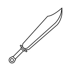 Sword icon vector on trendy style for design and print