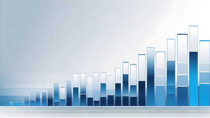 Corporate style PowerPoint background, blue and white