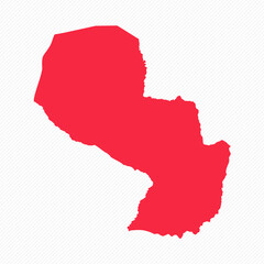 Abstract Paraguay Simple Map Background