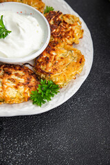 vegetable cutlet food meal snack on the table copy space food background rustic top view vegetarian vegan food no met