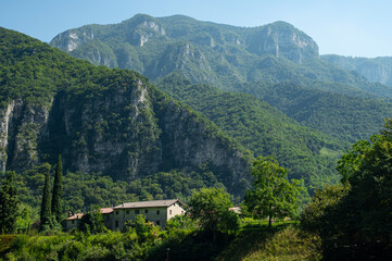 Grotte Oliero, che prendono origine dal fiume Oliero e rappresentano un importante complesso di...