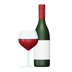 Drink 3d rendering isometric icon.