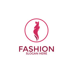 Fashion logo design, Fashion shop logo icon vector template