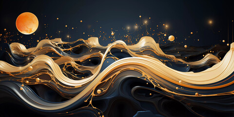 Captivating Abstract Art Backgrounds, Generative AI