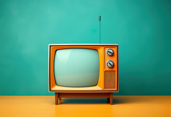 A old retro television monitor