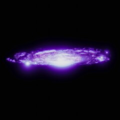 Bright spiral galaxy with stars in space. Galaxy Andromeda sci-fi high quality space wallpaper.