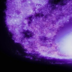 Purple space stars
