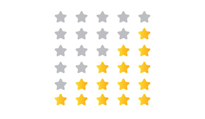 Star rating feedback review from customer experience vector design illustration