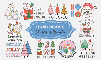 Hand Drawn Christmas  Bundle
