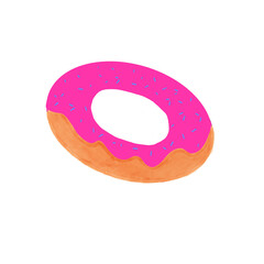 donut isolated on white background