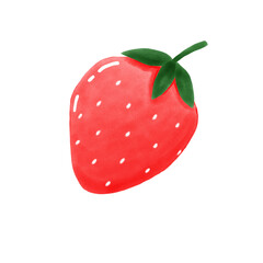 strawberry on white background