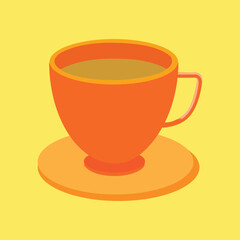 Vector art of drink. Tea icon art design vector.