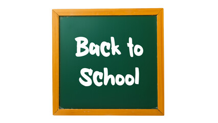 back to school chalkboard isolated