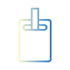 Badges Card Id Gradient Line Icon