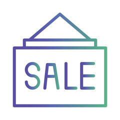 Tag Label Badges Gradient Line Icon