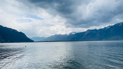 Lake and mountains -  Montreux, Switzerland