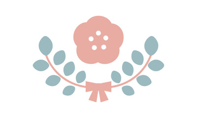 シンプルな花の装飾