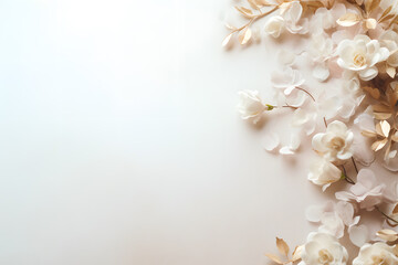 Wedding background flower with copy space elegant style wedding
