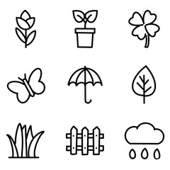 set of icons for design