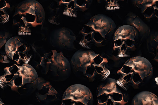 Premium AI Image  The skull of the punisher wallpapers