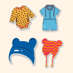 kid's clothes vector art design