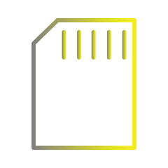 Card Micro Sd Gradient Icon
