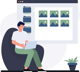 Business people doing analytics