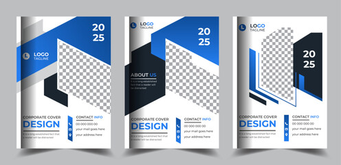 Corporate business brochure book cover company profile annual report template