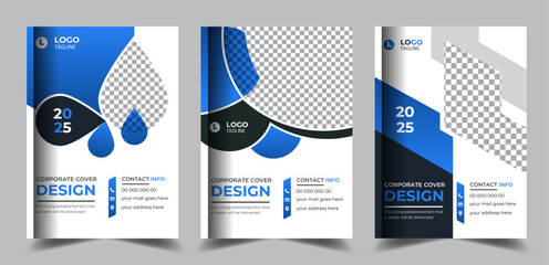 Corporate business brochure book cover company profile annual report template