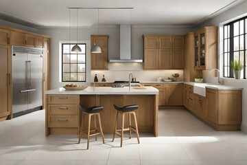 Fototapeta premium modern kitchen interior Generated Ai