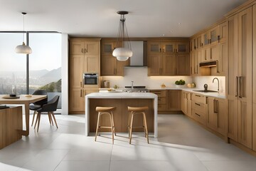 modern kitchen interior Generated Ai