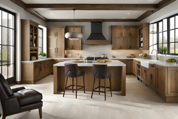 Fototapeta premium modern kitchen interior Generated Ai